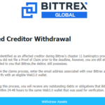 【Bittrex】Complete Your Claims Process Now メールが届いたら要注意！
