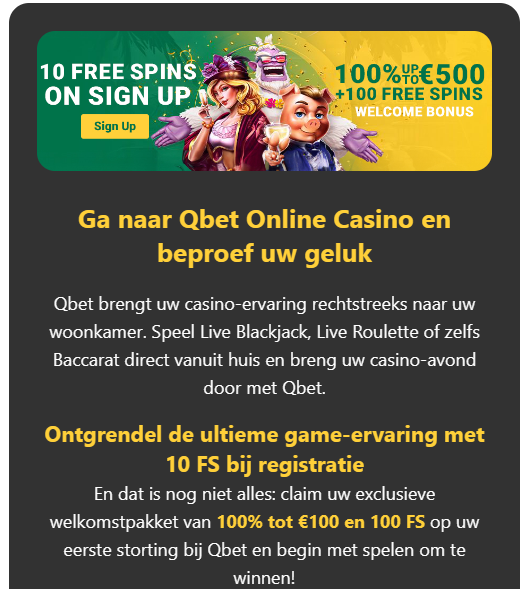 Ontvang 10 gratis spins