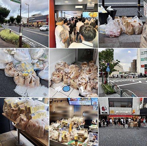 マクドナルド外国人による買い占めと不法投棄問題が話題に