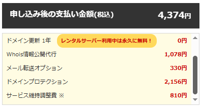 お名前.comからドメインプロテクションのメールがしつこい