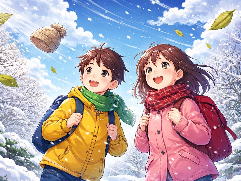 なぜ冬はこんなに風が強いの?地球のしくみを小学生にも分かりやすく説明します