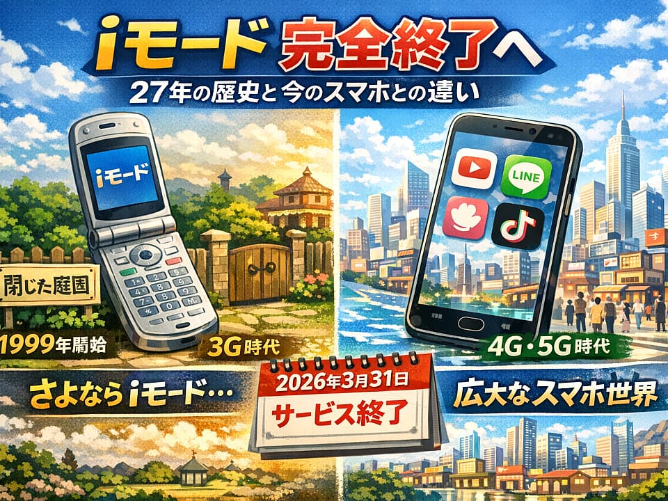 NTTドコモ「iモード」完全終了へ 27年の歴史と今のスマホネットとの違い