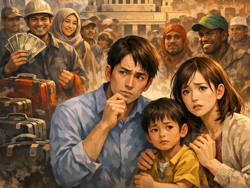 年30万人増加のペースで単純計算すれば日本は人口約1億のうち10%が外国人になる。首相になるとなんで移民推奨になるの？黒幕は誰？安倍さんもそうだったじゃない？ なぜこんなに選挙前と後で変わるの？